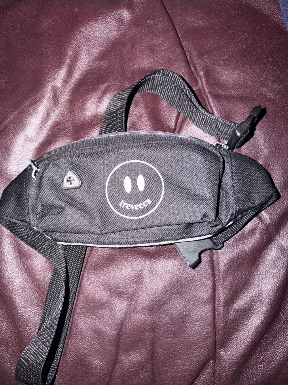Black Men's Belt Bag - Compact Crossbody Waist Pouch